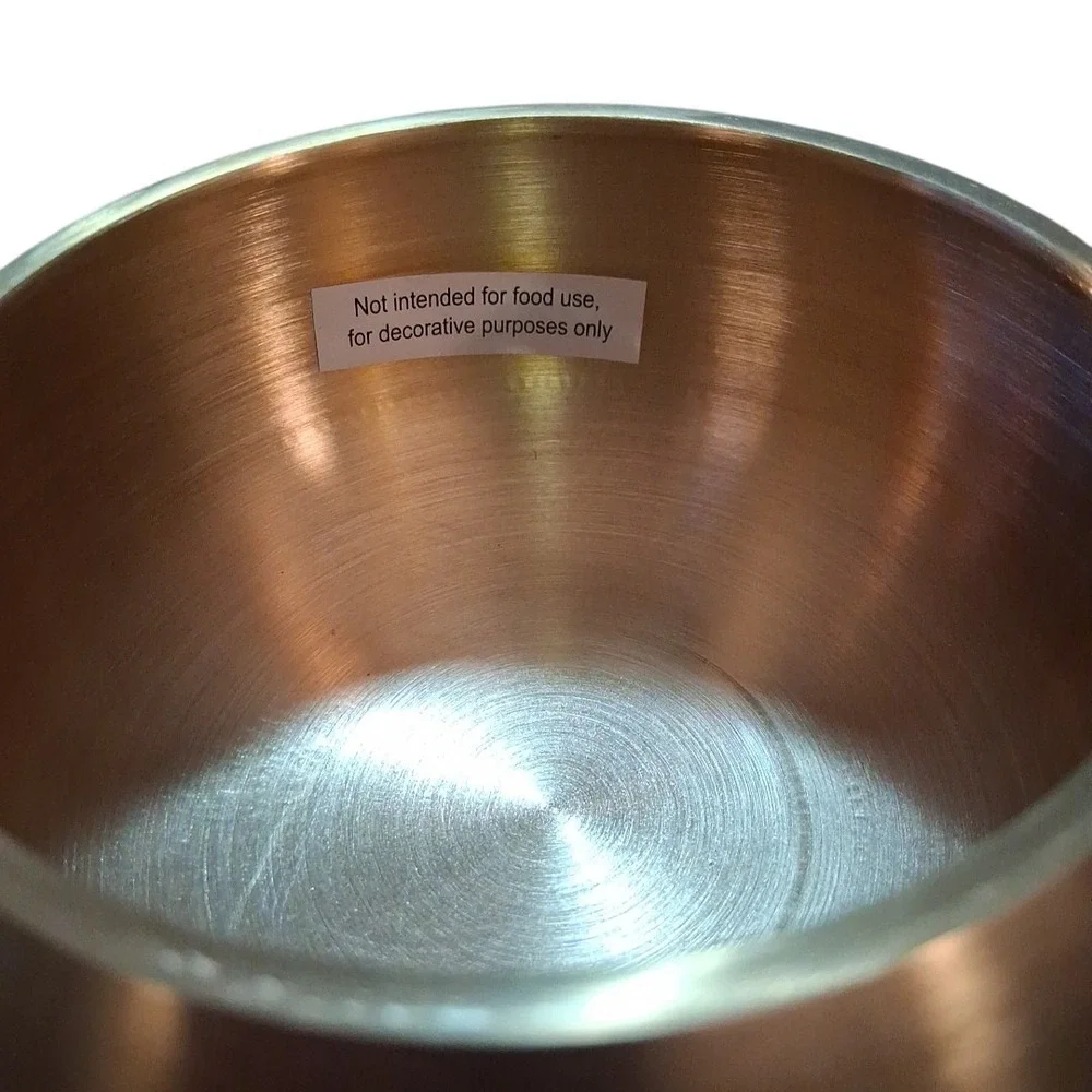 Artisan Handcrafted Singing Bowl Mortar Sound Bath Yoga Brass Bronze Wood NOB